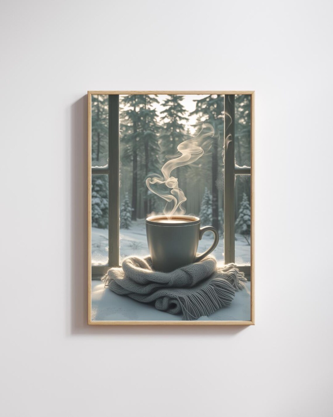 Peaceful Forest Path Winter Light Poster