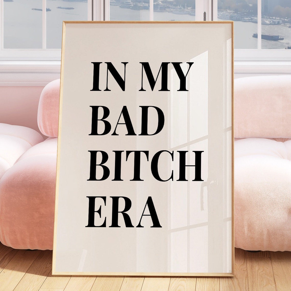 In My Bad Bitch Era Bold Serif Empowering Typography Art Poster