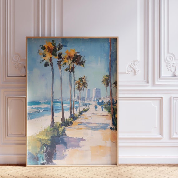 San Diego Poster Vintage Surf Poster Retro Surf Print Coastal Wall Art Beachy Prints Ocean Print Beach Art For Aesthetic Room Decor