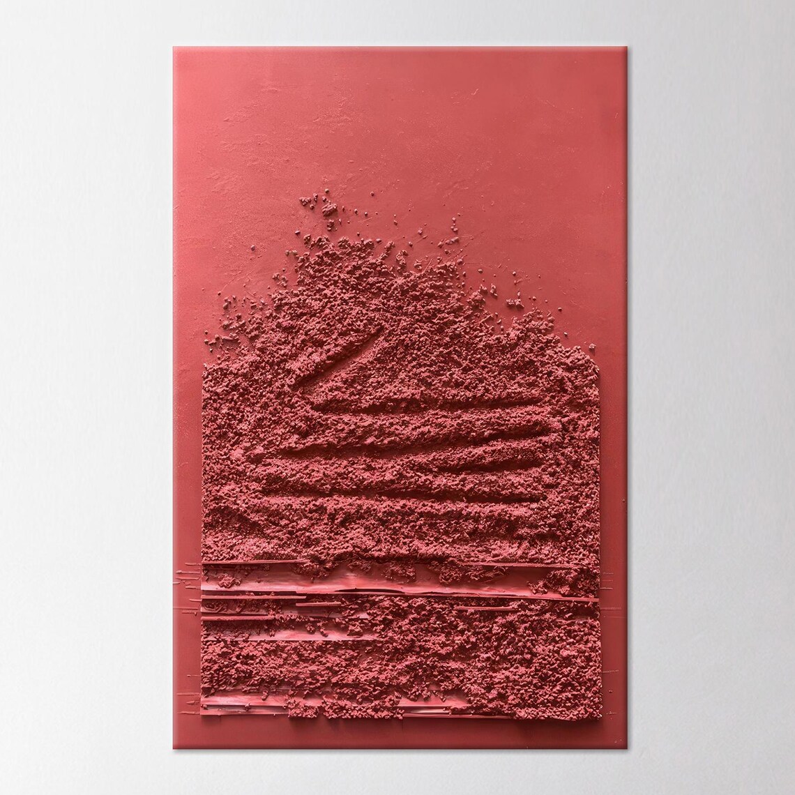 Abstract Red Wall Art Wedding Decor Abstract Modern Wall Decor Red Wall Decor Housewarming Gift Red Poster Tempered Glass