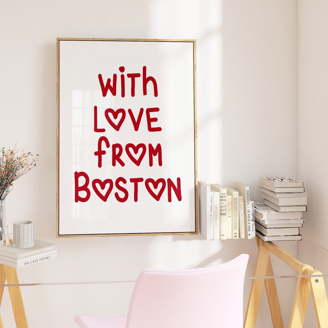 Boston Massachusetts Minimalist Travel Poster Print - Image 4