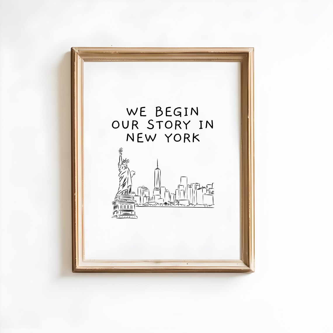 New York Heart Art Print, Minimalist Big Apple - Image 3