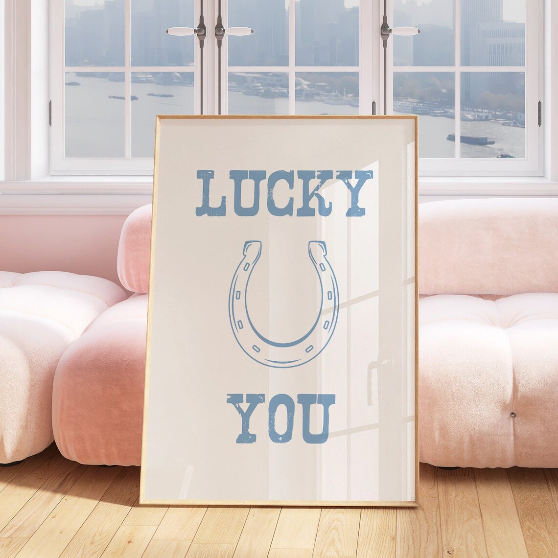 Lucky You Cowgirl Coastal Decor Art Print - Image 4