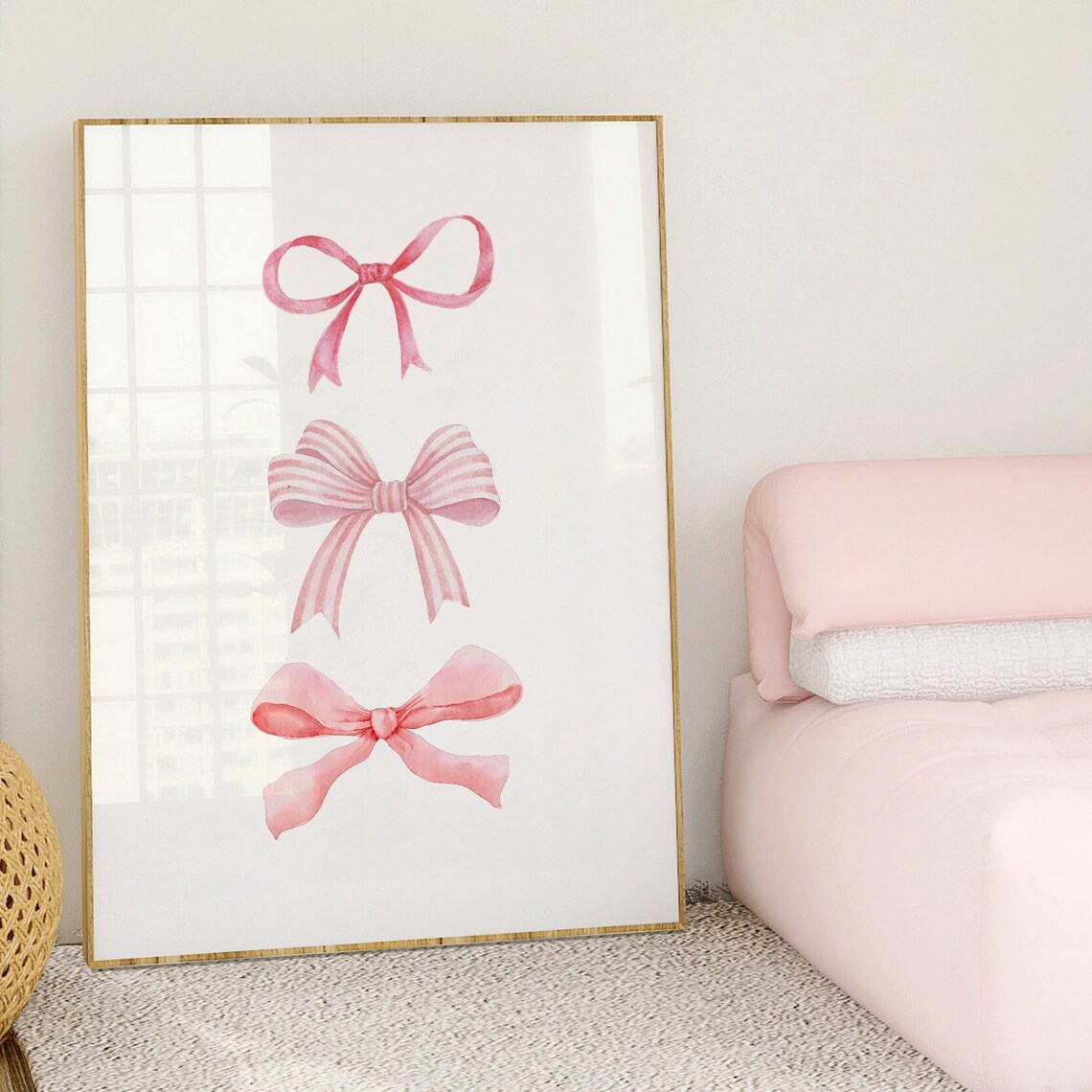 Balletcore Bow Coquette Aesthetic Art Print - Image 4