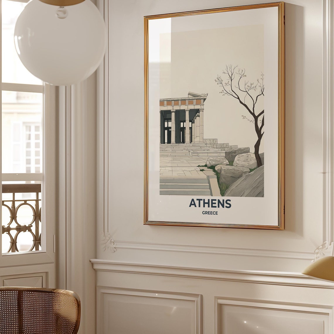 Athens Travel Poster Athens Poster Athens Travel Print Athens City Print Travel Print Travel Poster Athens Wall Decor Greece Poster - Image 5