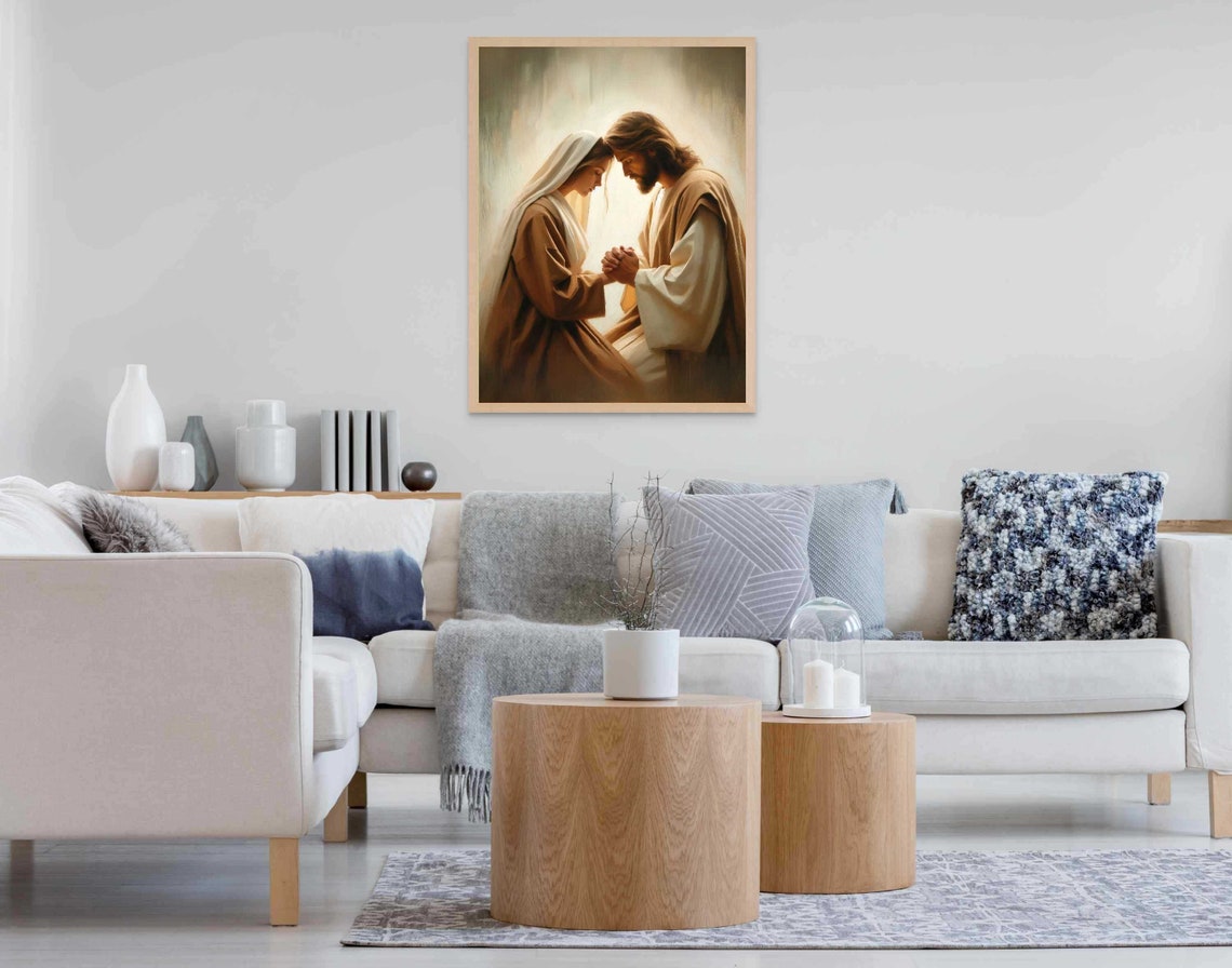 Hard Confessions Christian Wall Art Jesus And Girl Art Picture Of Jesus Lds Wall Art Bible Art Christian Art Jesus Prints Jesus Art - Image 7