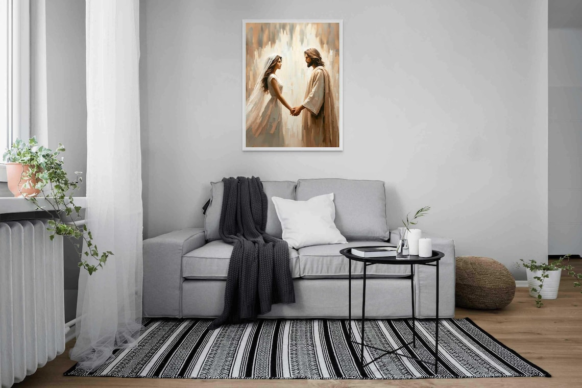 The One To Trust Christian Jesus and Woman Art Print - Image 4