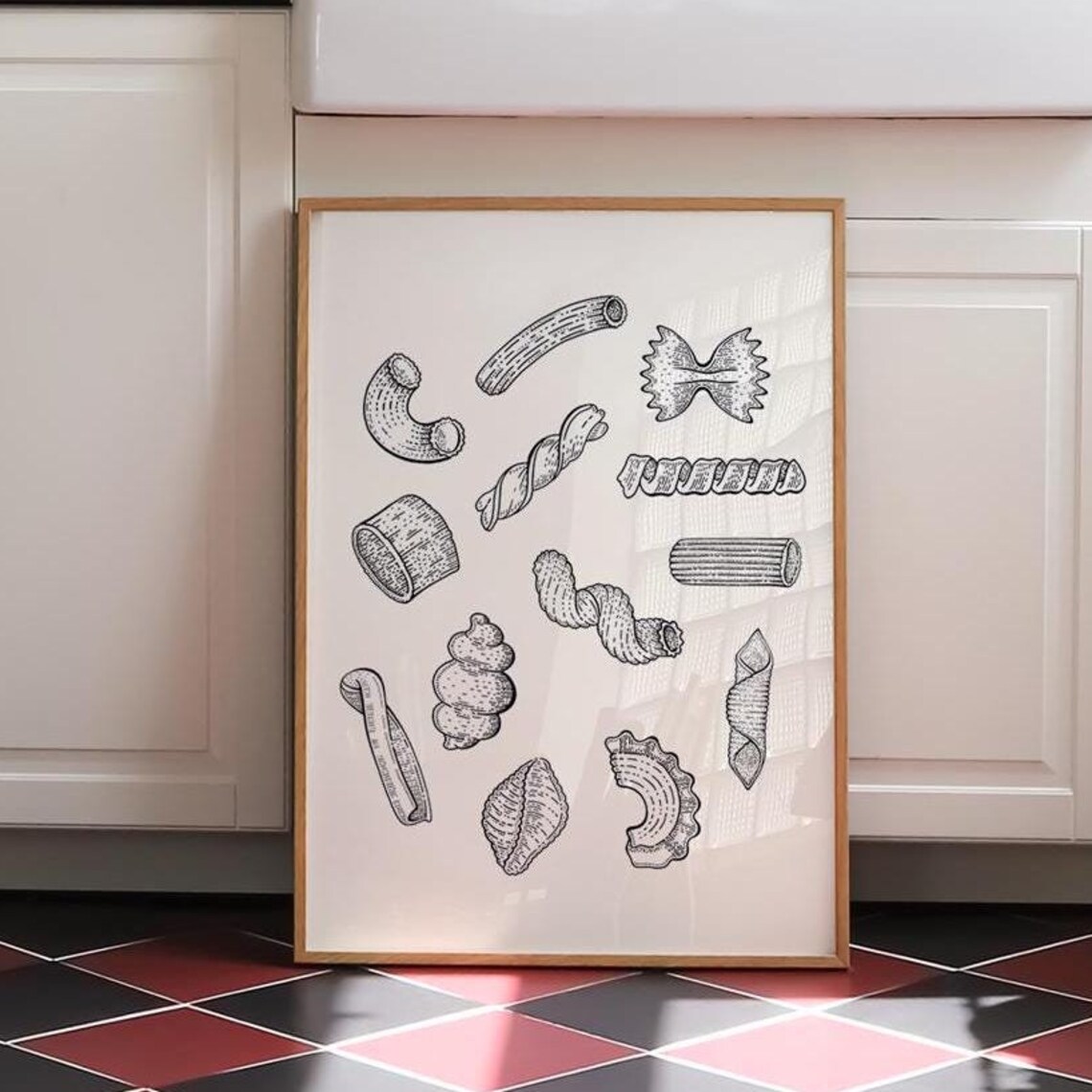 Pasta Kitchen Wall Art, Trendy Food Poster - Image 3