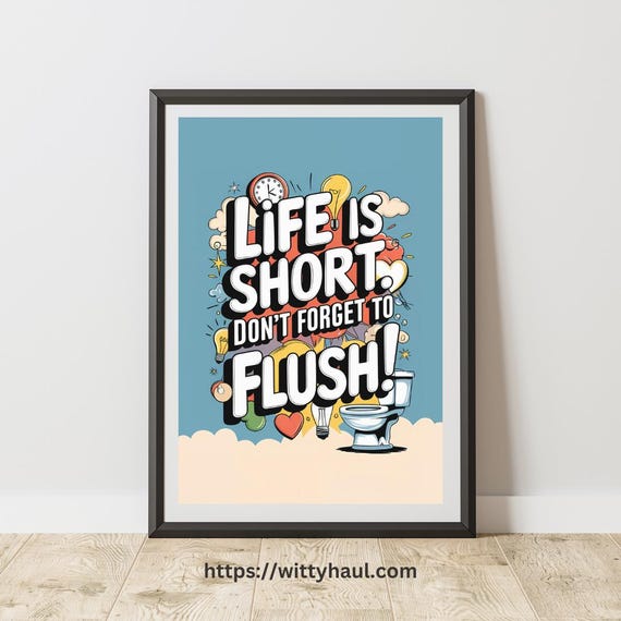 Funny Bathroom Print Bathroom Poster Funny Bathroom Poster Bathroom Wall Decor Toilet Humor Shower Poster Funny Quote Toilet Wall Art