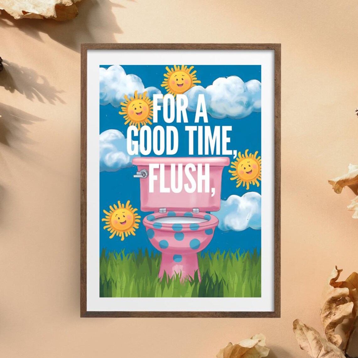 Funny Toilet Print, Bathroom Decor Typography - Image 5