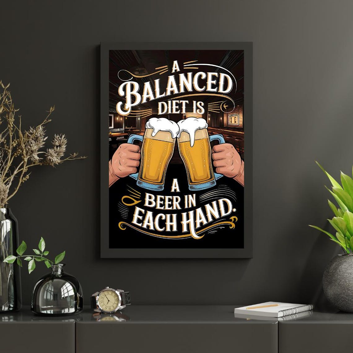 Beer Wall Art, Funny Beer Puns Poster - Image 4