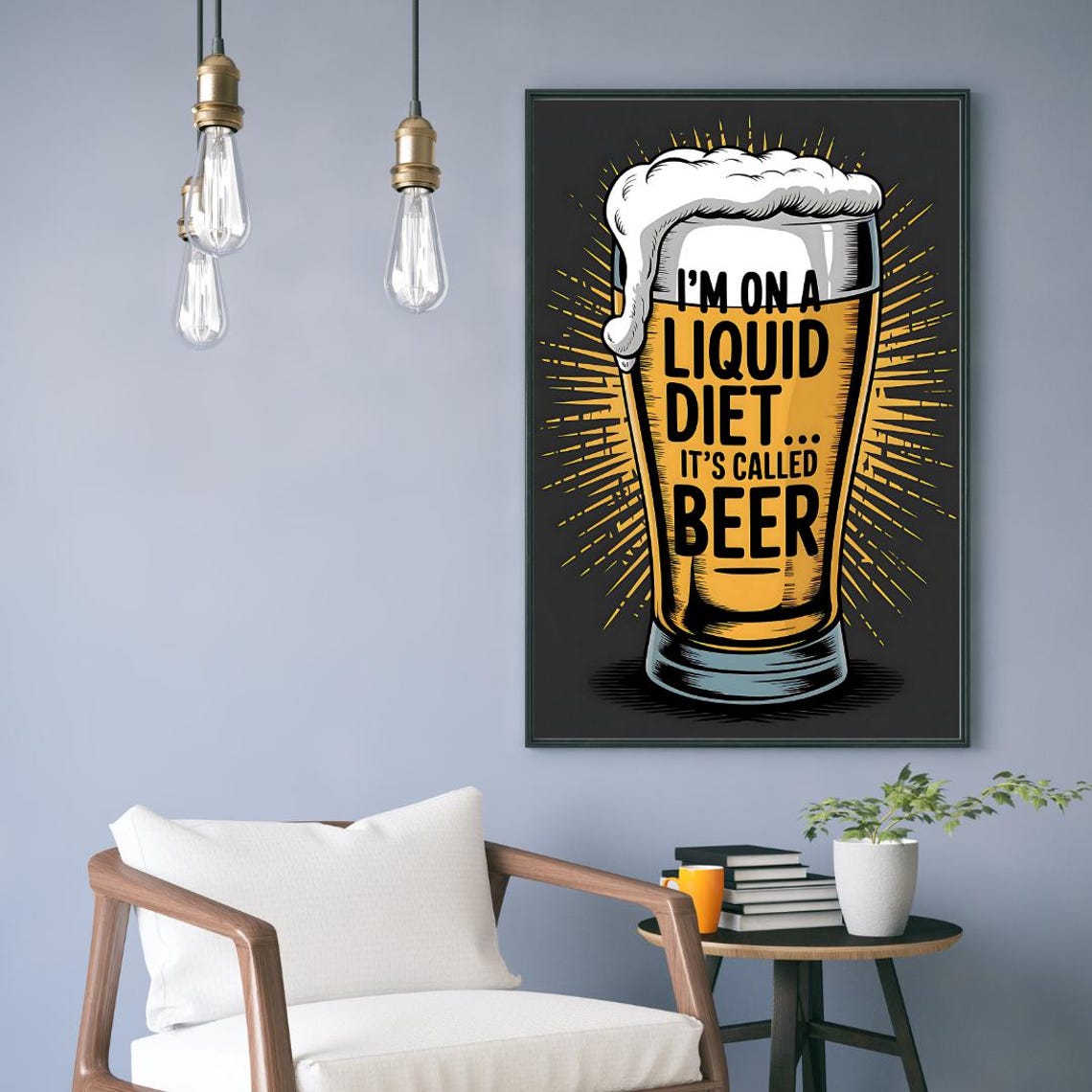 Beer Humour Art Print, Funny Beer Jokes - Image 4