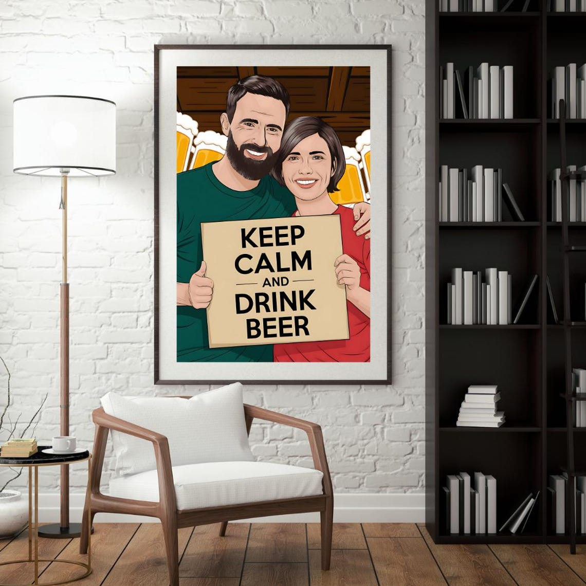 Beer Humour, Funny Beer Jokes Art Print - Image 4