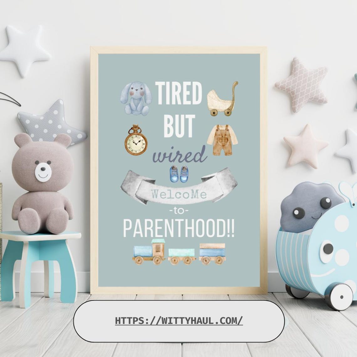 Baby Nursery Wall Art Funny Room Decor Cute Prints New Parent Gifts Funny Nursery Artwork Baby Shower Gifts Kids Room Wall Art - Image 6