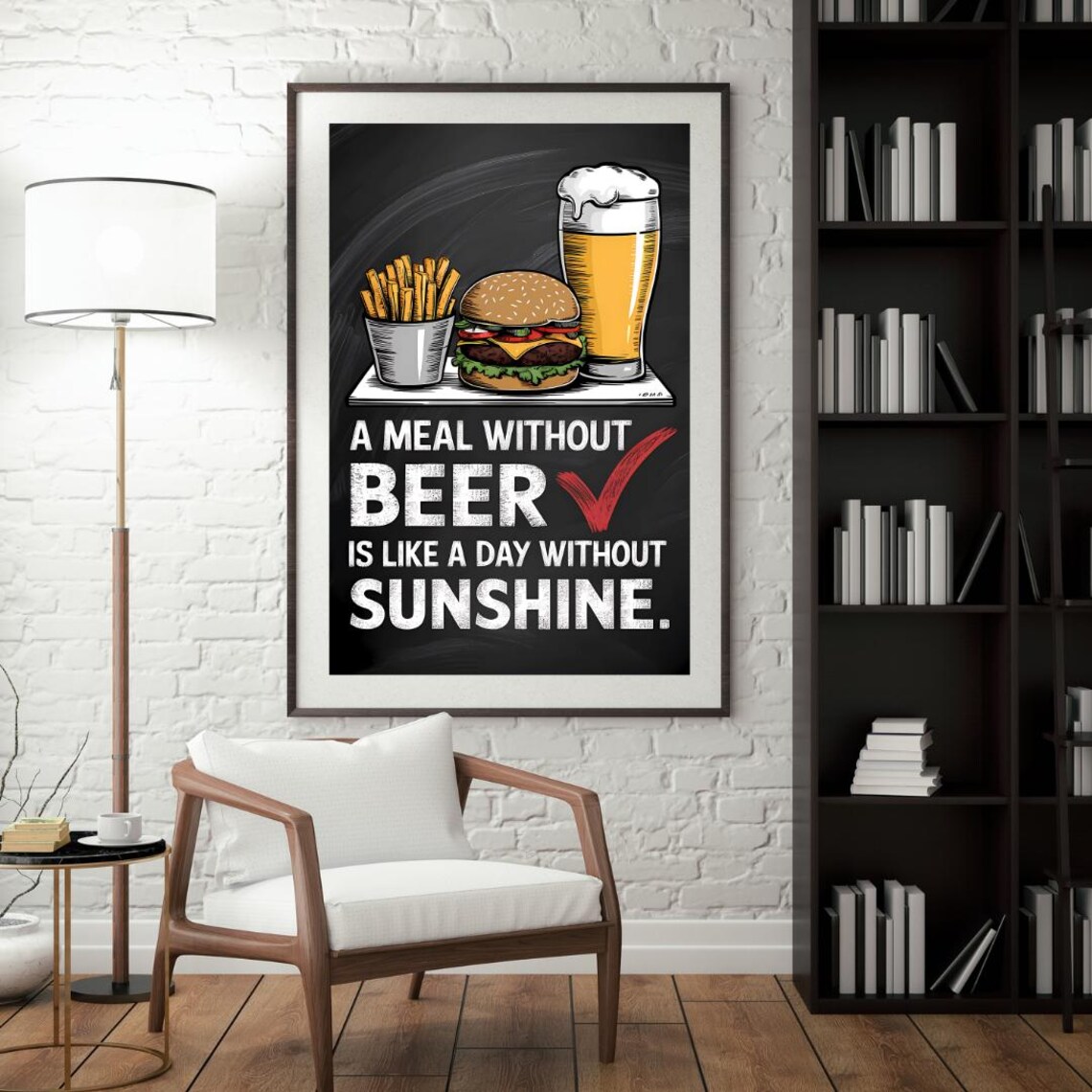 Beer Humor Wall Art Print, Beer Lover Gift - Image 4