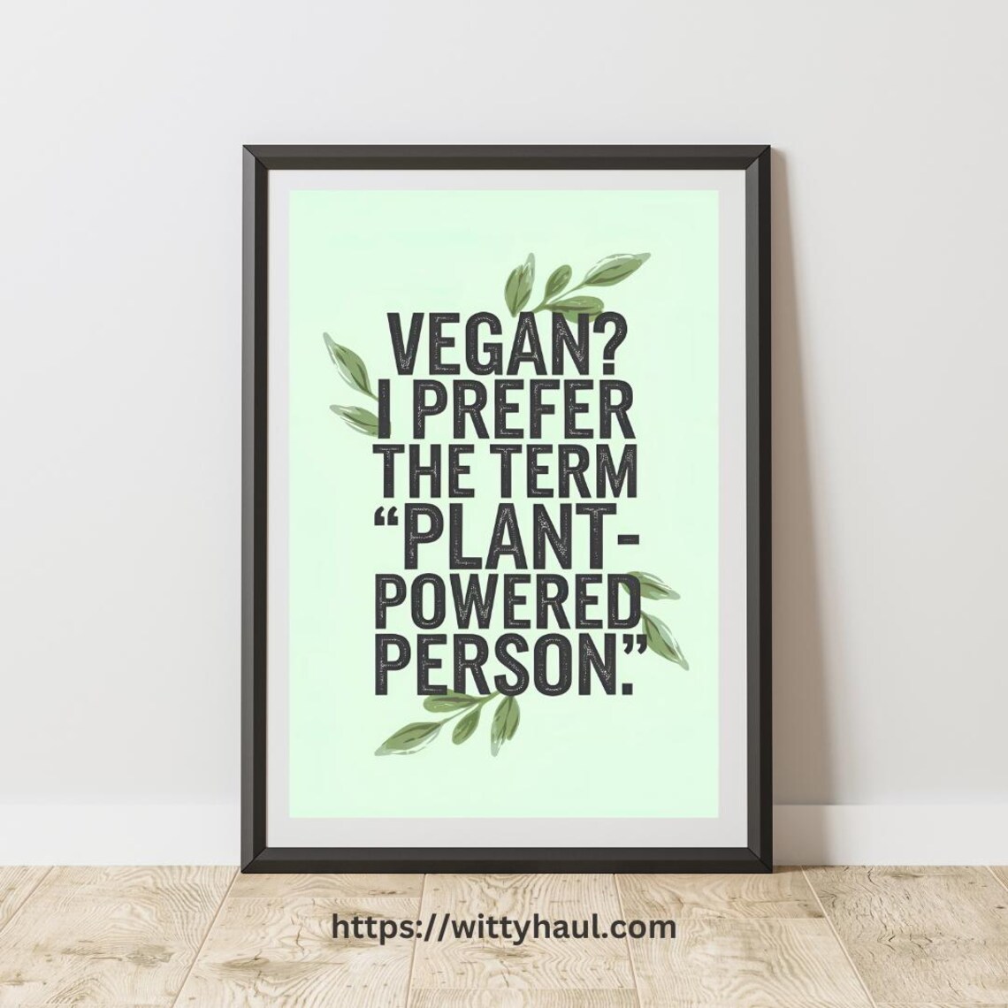 Funny Vegan Kitchen Art, Vegetarian Gift Ideas
