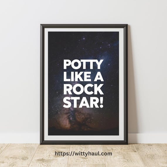 Funny Toilet Bathroom Wall Art Print