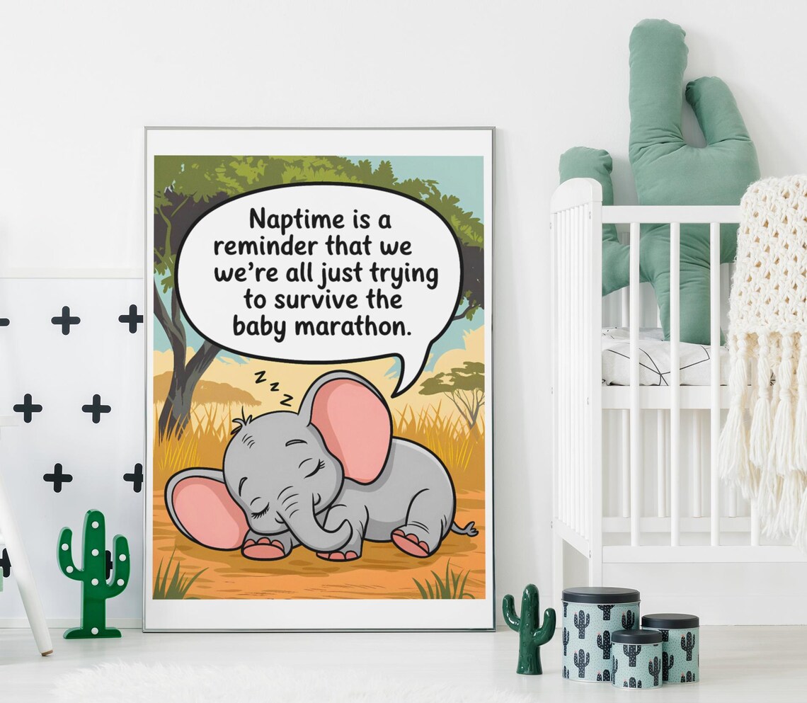 Baby Nursery Funny Room Decor, Cute Prints - Image 2