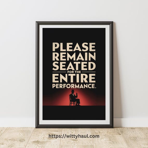 Funny Bathroom Art Print, Toilet Humor Decor