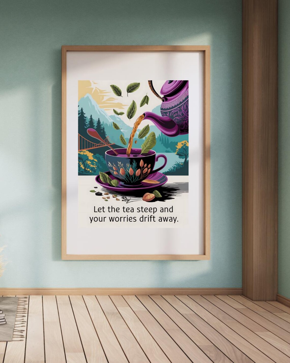 Tea Humour Dining Room Art Print, Tea Decor - Image 2