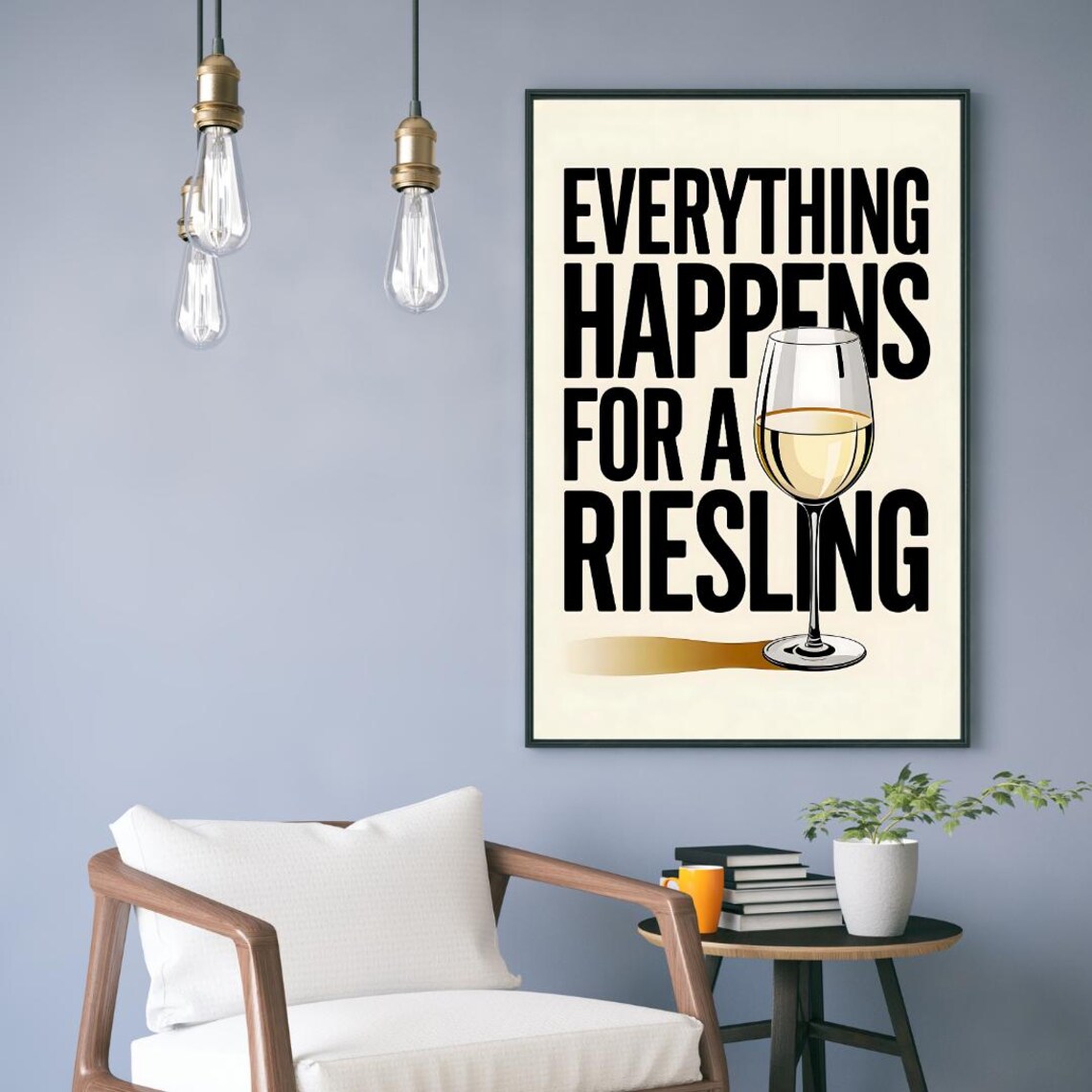 Riesling Wine Quote, Modern Wine Poster - Image 4