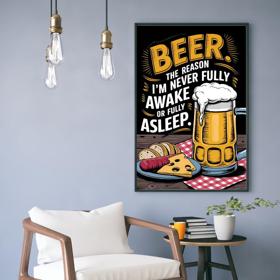 Beer Humor Poster, Beer Lovers Bar Gift - Image 2