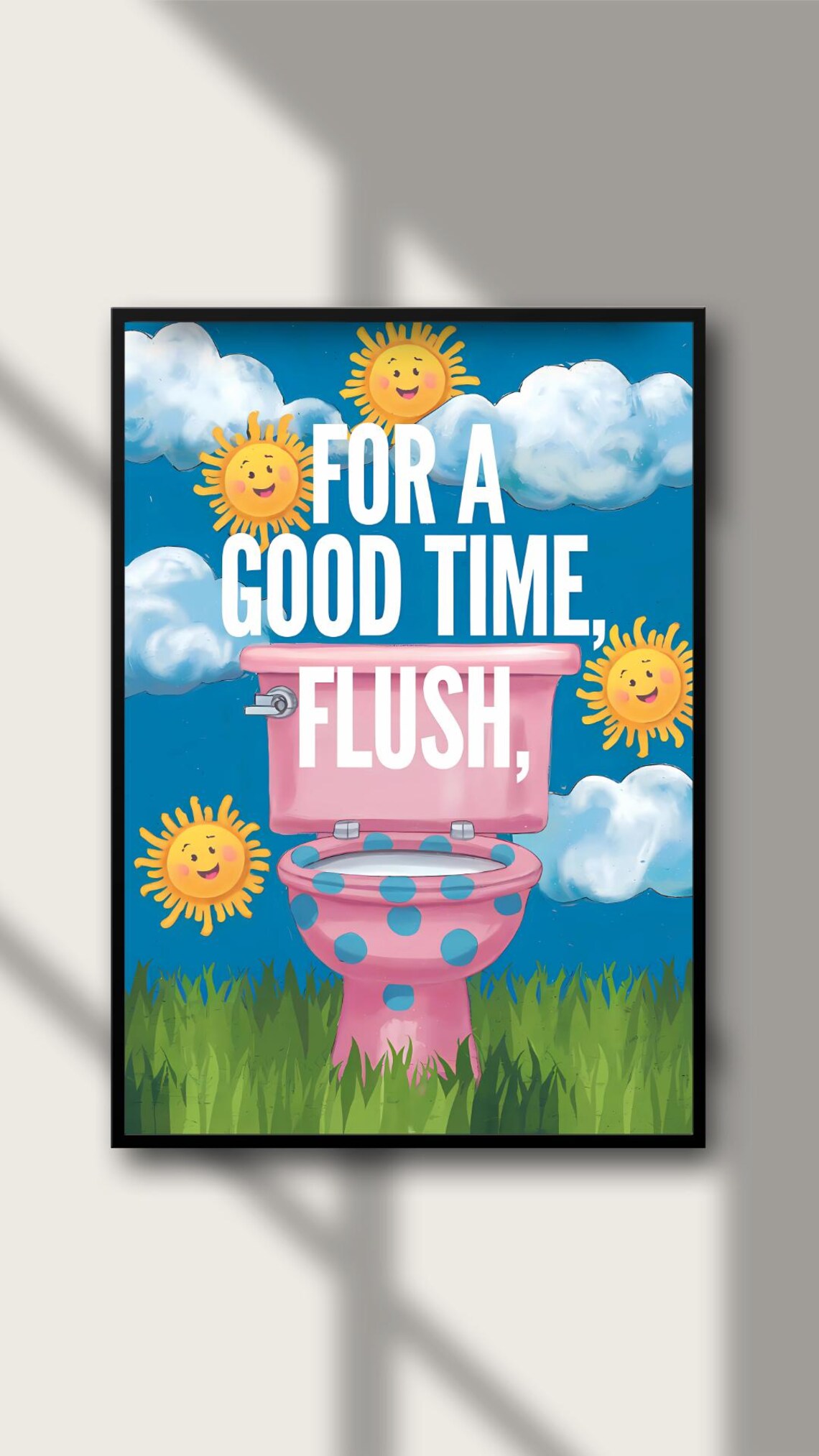 Funny Toilet Print, Bathroom Decor Typography - Image 6
