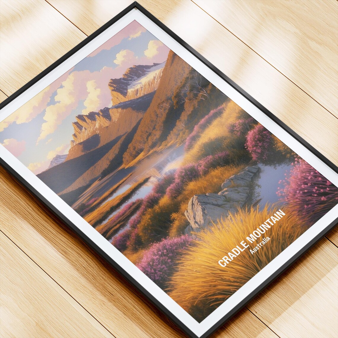 Cradle Mountain Tasmania Sunset Alpine Lake Australia Scenic Poster - Image 4