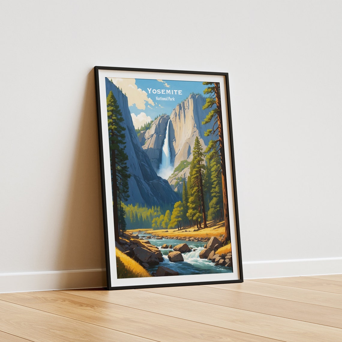 Yosemite National Park Granite Cliff Waterfall View Valley Poster - Image 5