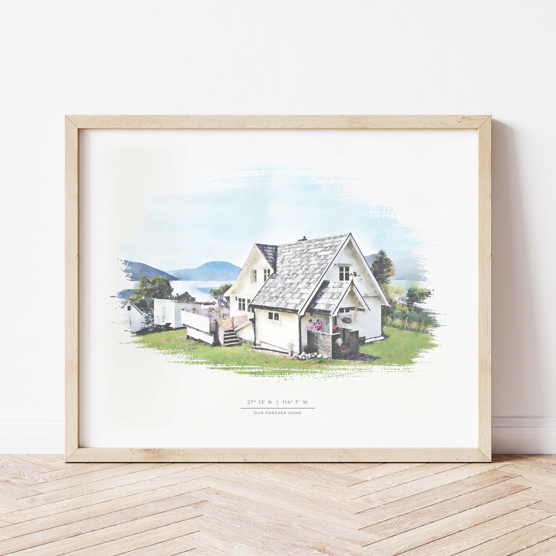 Custom House Portrait - Watercolor