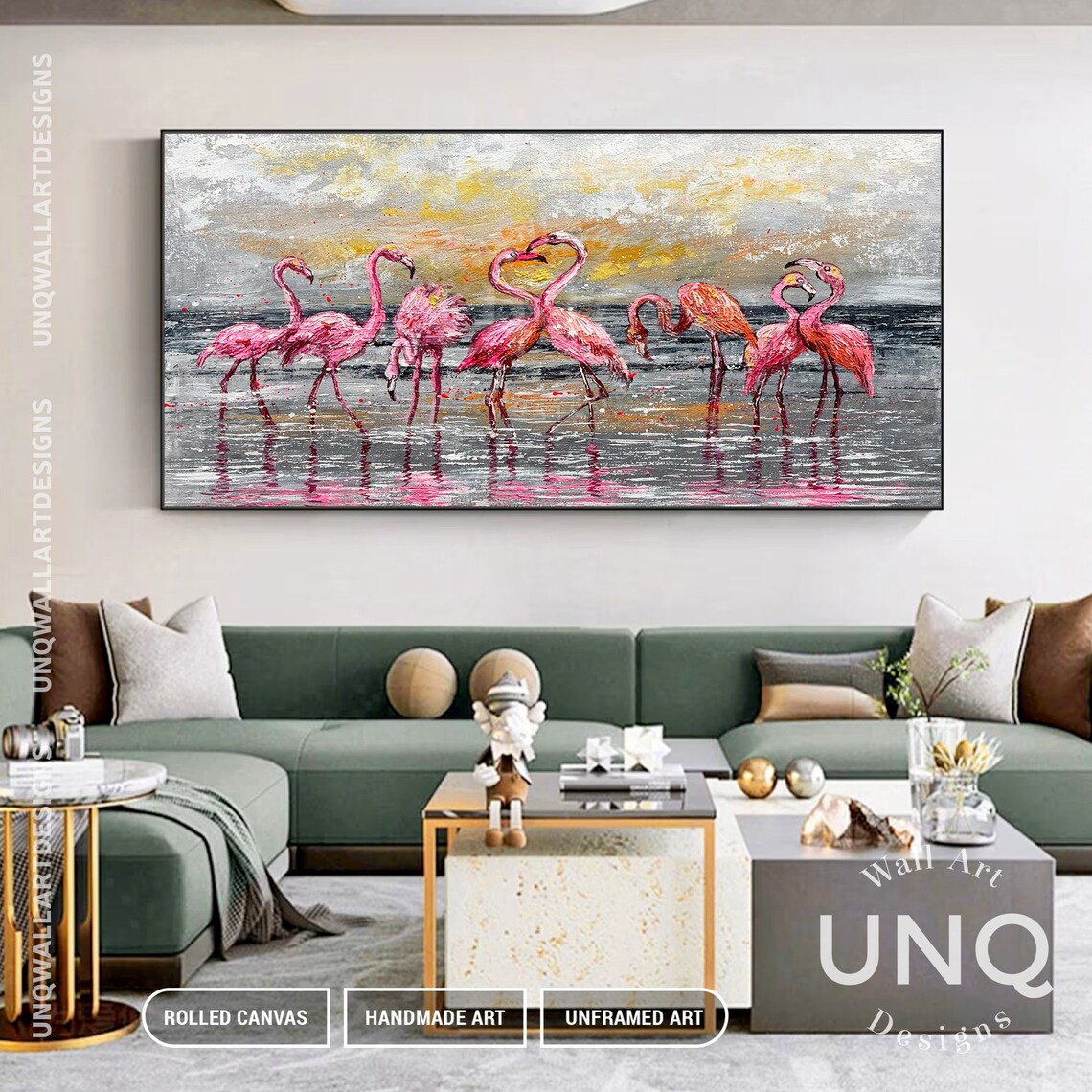 Abstract Flamingo Art Print for Living Room Decor - Image 7