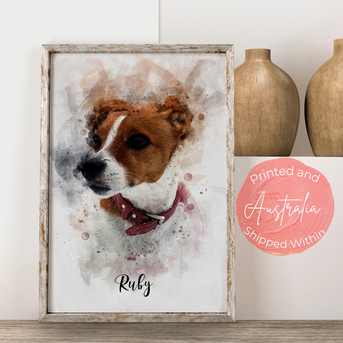 Mothers Day Personalised Watercolour Print From Photo Gift For Mom Mother Grandma Family Portrait First Mothers Day Gift From Daughter - Image 3