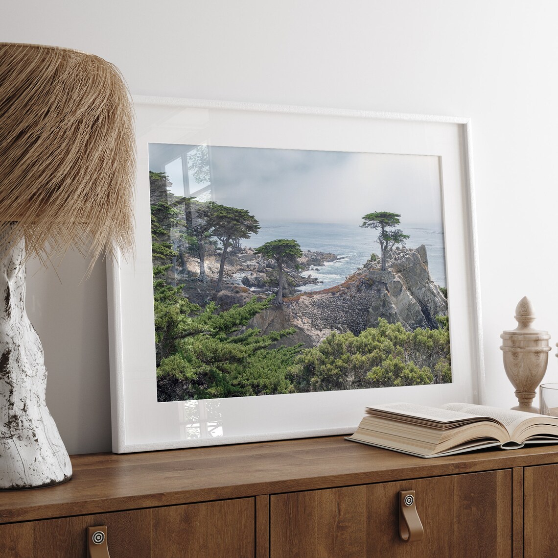 Lone Cypress Tree, Monterey Coastal Art Print - Image 4