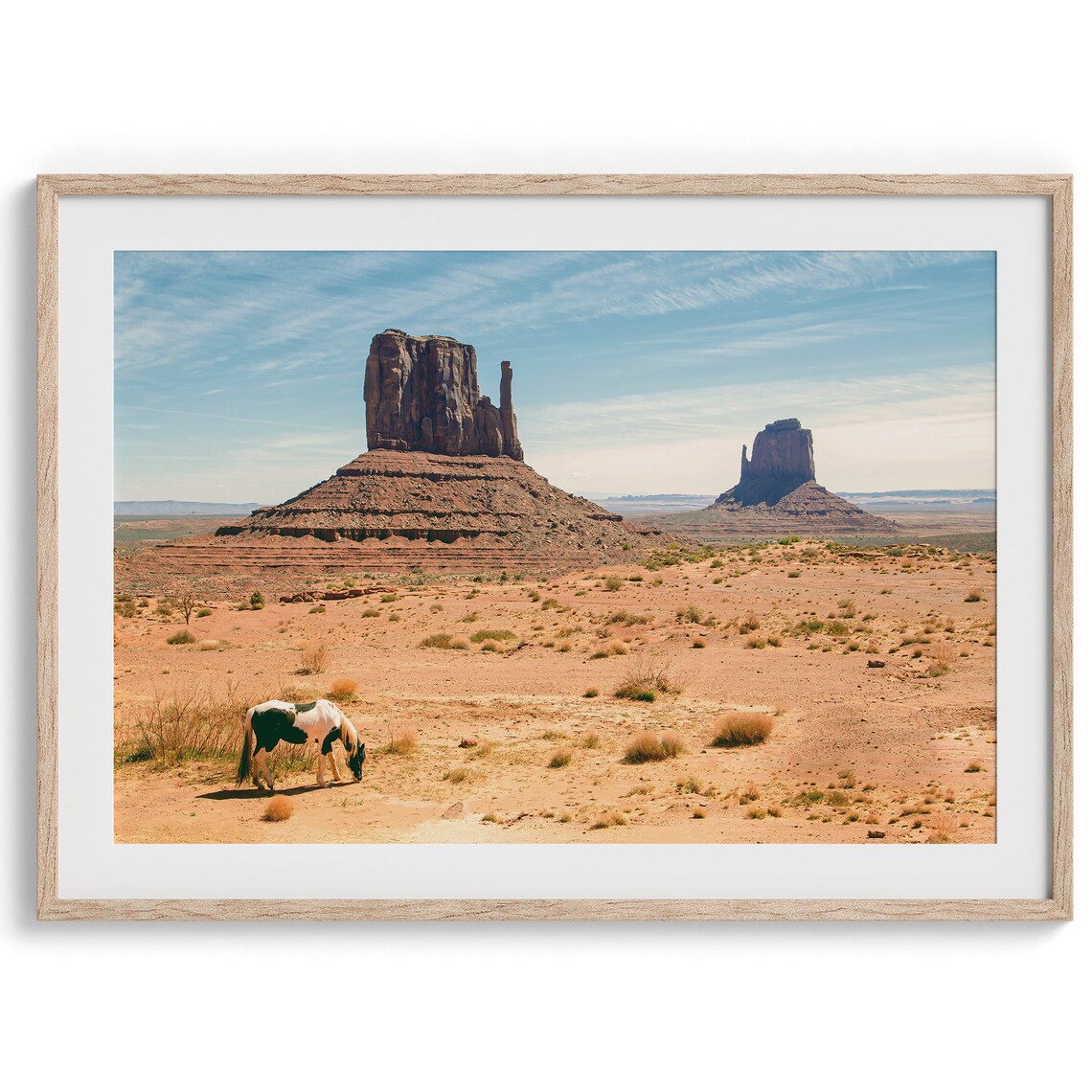 Western Desert Horse Print, Monument Valley Americana