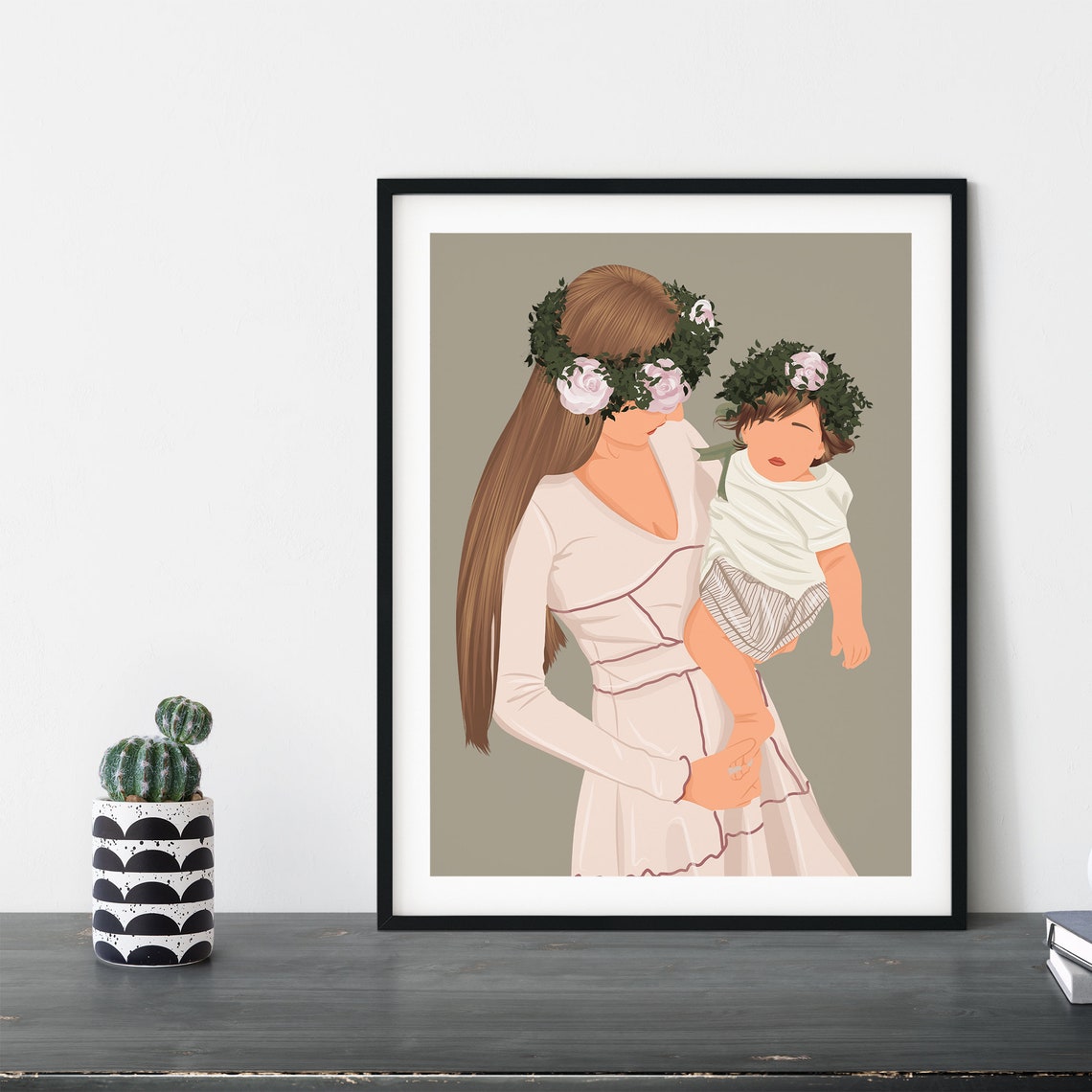 This Fathers Day Give Your Dad A Gift That Speaks From The Heart Custom Dad Portrait Personalized Fathers Day Art - Image 2