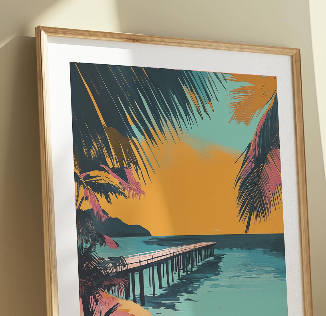 Maldives Travel Poster Tropical Paradise Art Print - Image 5