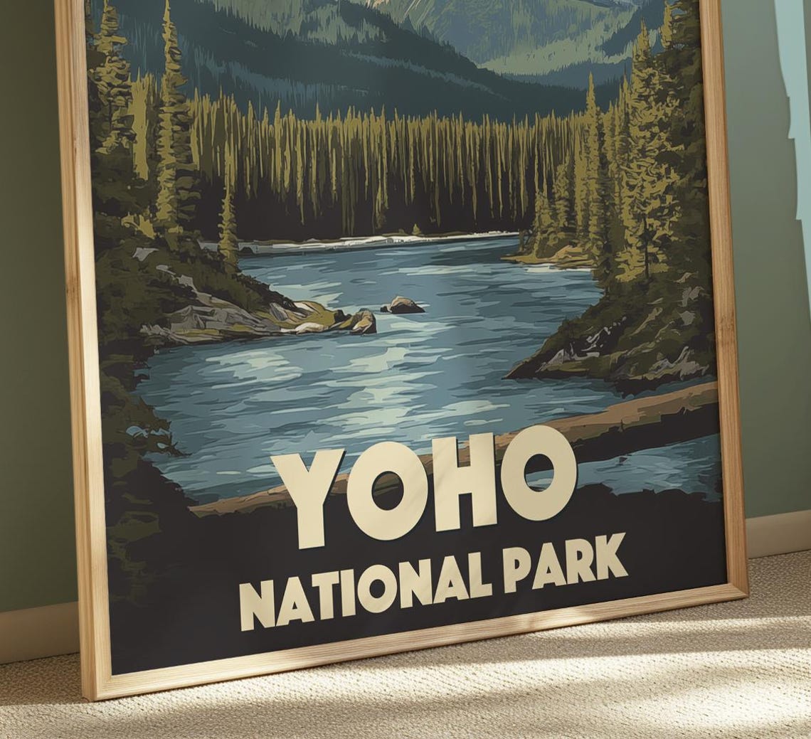 Yoho National Park Canadian Rockies Alpine Mountain Lake Poster - Image 2