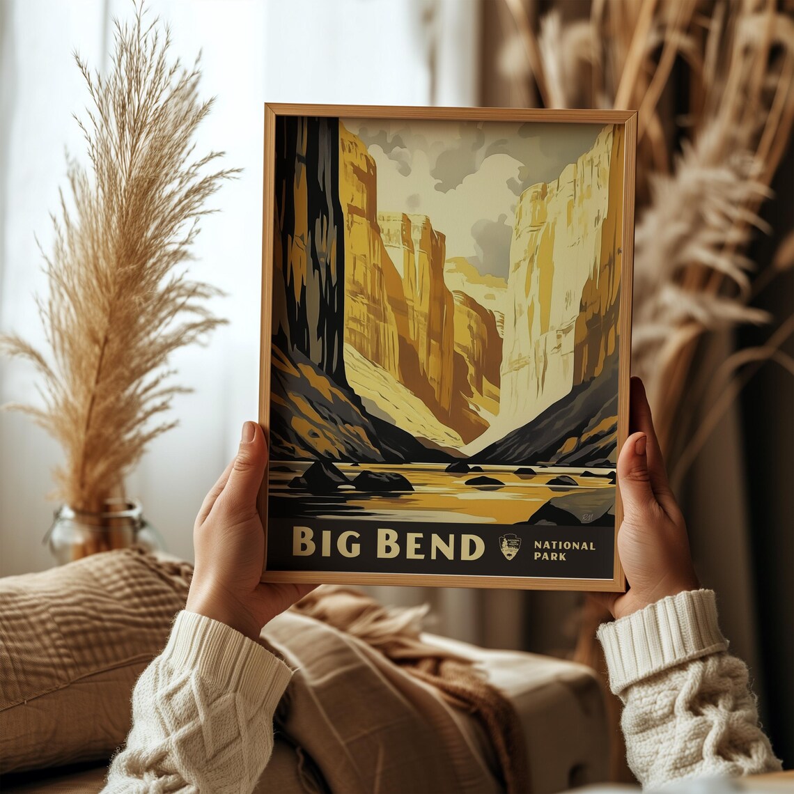 Big Bend National Park Travel Poster, Majestic Canyon - Image 6