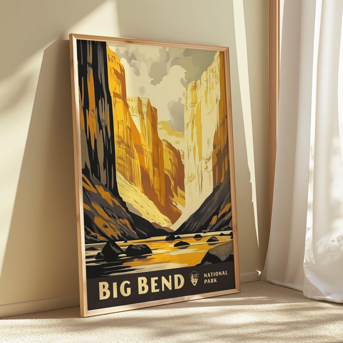Big Bend National Park Travel Poster, Majestic Canyon - Image 4