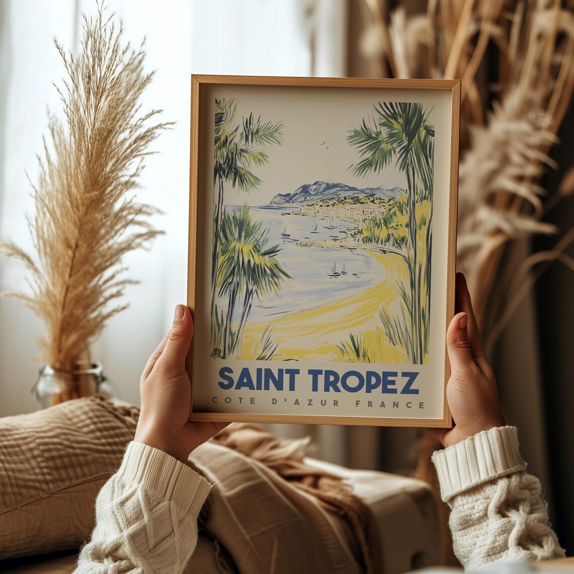 Saint Tropez Vintage French Riviera Travel Poster - Image 5