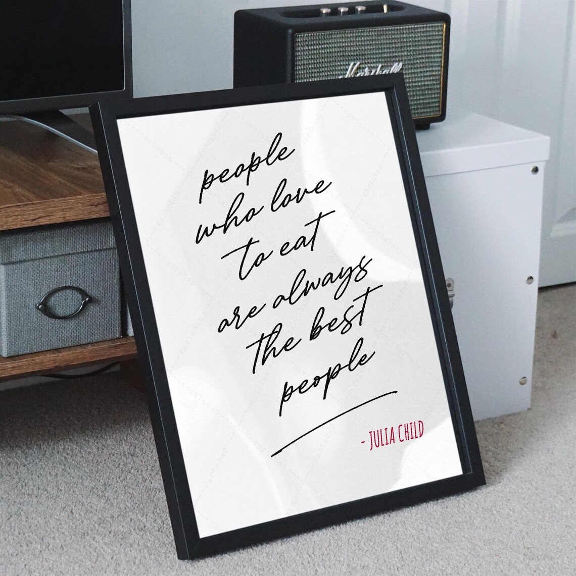 Julia Child People Who Love To Eat Are The Best People Quote Poster - Image 4
