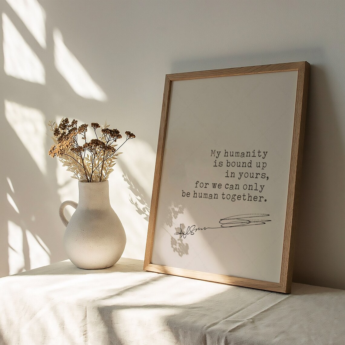 Desmond Tutu Quote Poster, Inspirational Typography - Image 2