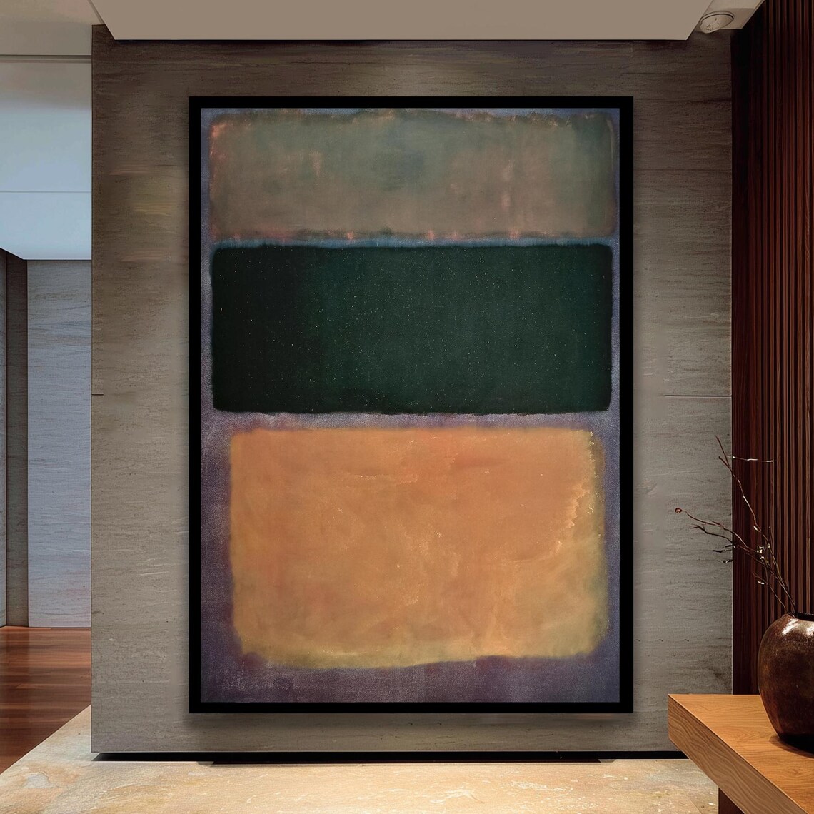 Abstract Color Field Art Print, Minimalist Painting