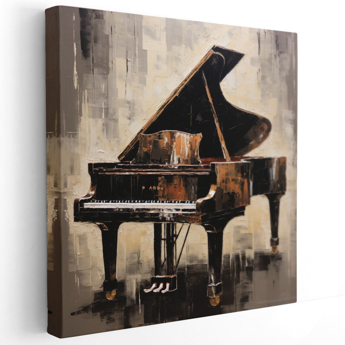 Grand Piano Wall Art Print, Modern Music Decor - Image 2