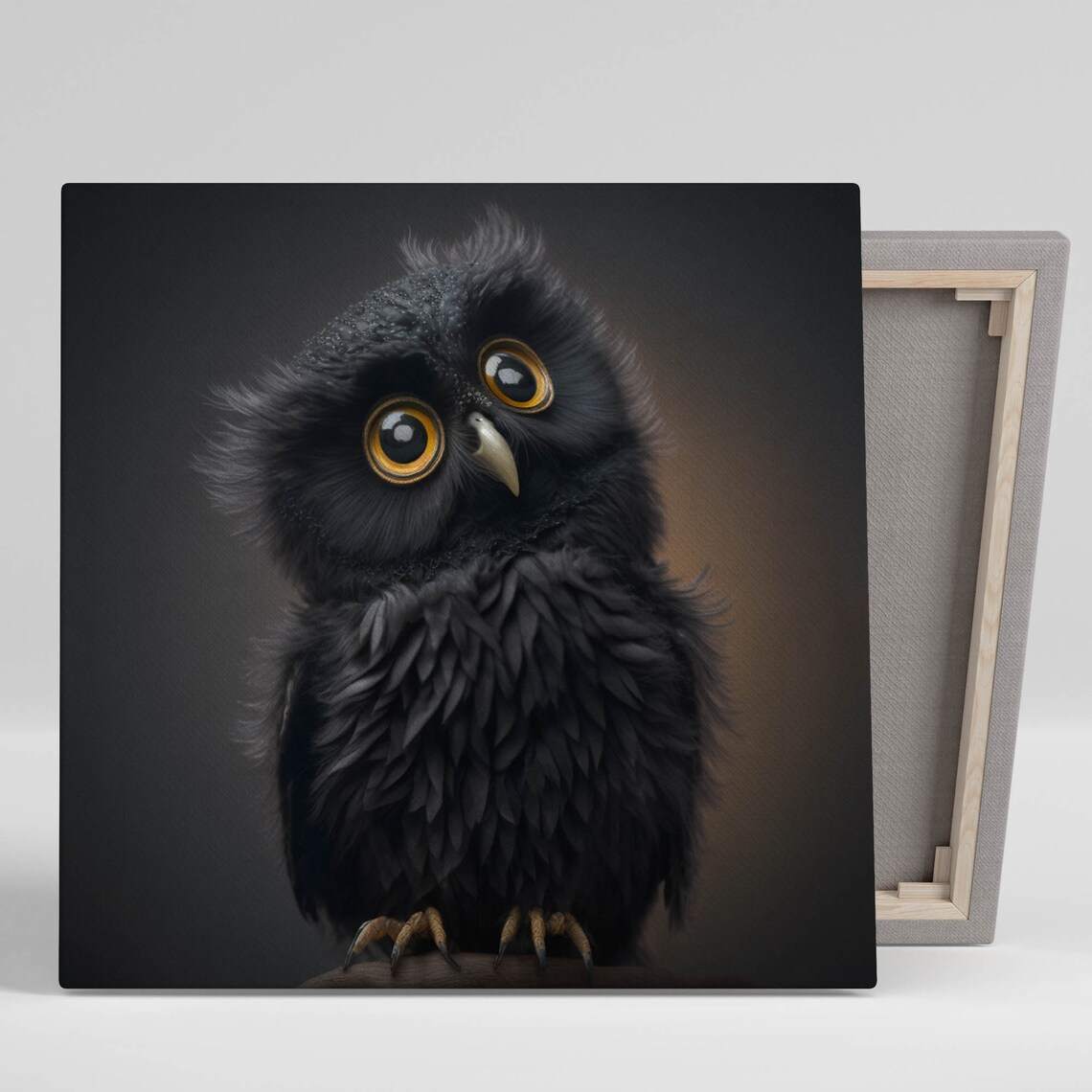 Black Owl Art Print, Night Owl Home Decor Poster