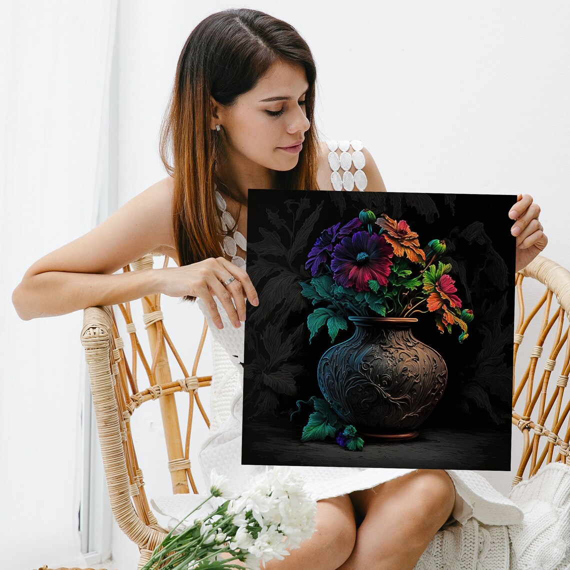 Flower Arrangement Floral Art Print, Botanical Decor - Image 5