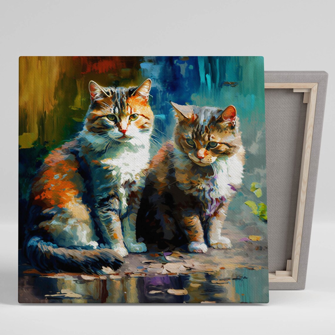 Whiskers and Whimsy Cat Art Print for Cat Lovers