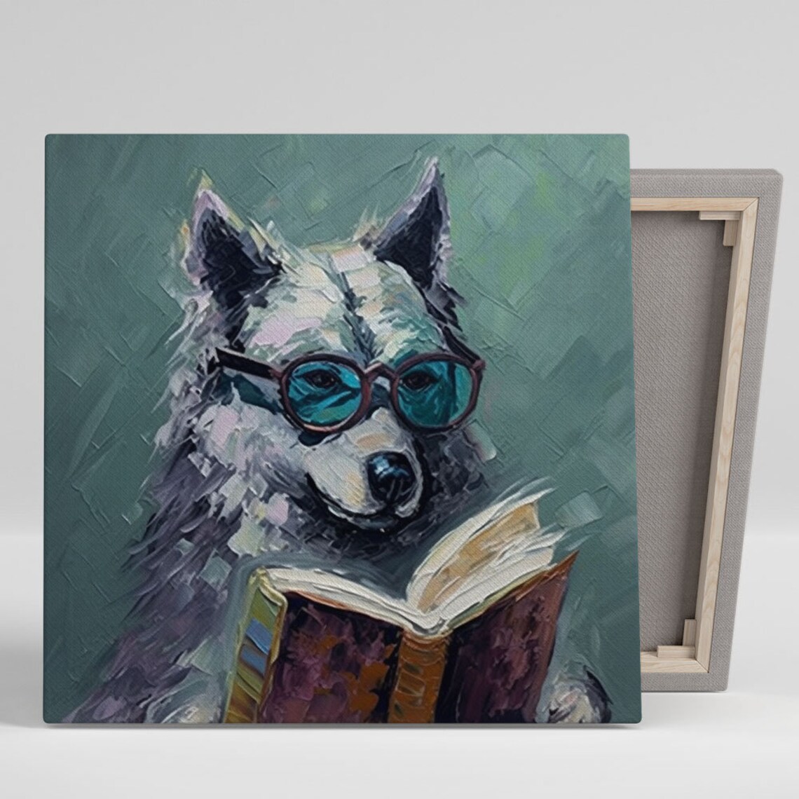 Fox With Glasses Art Print, Modern Animal Wall Decor