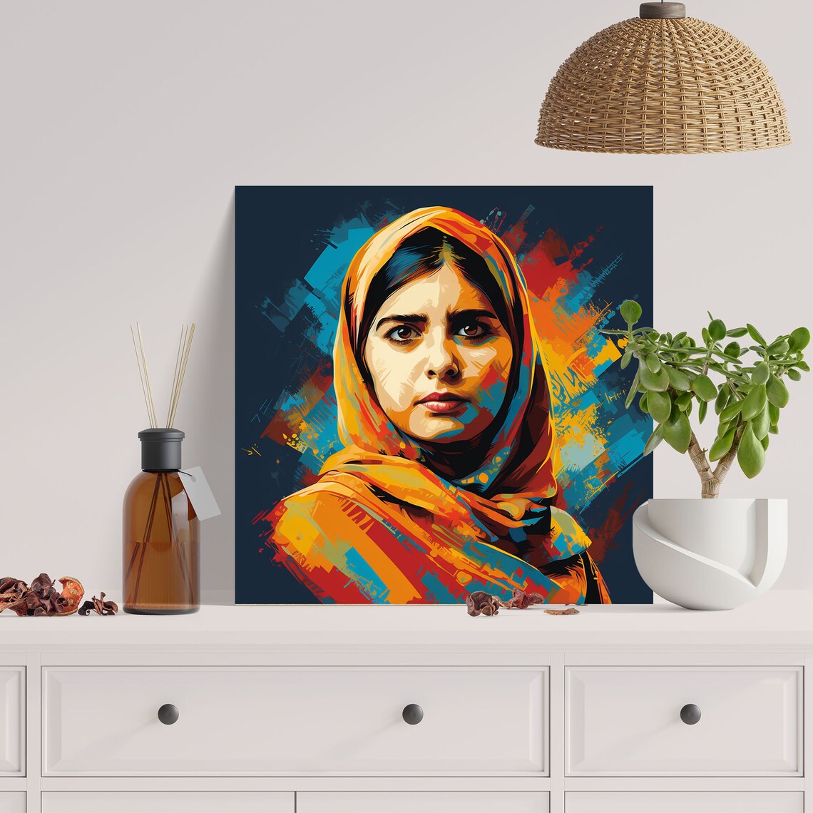 Malala Girl Power Art Print, Living Room Decor - Image 2