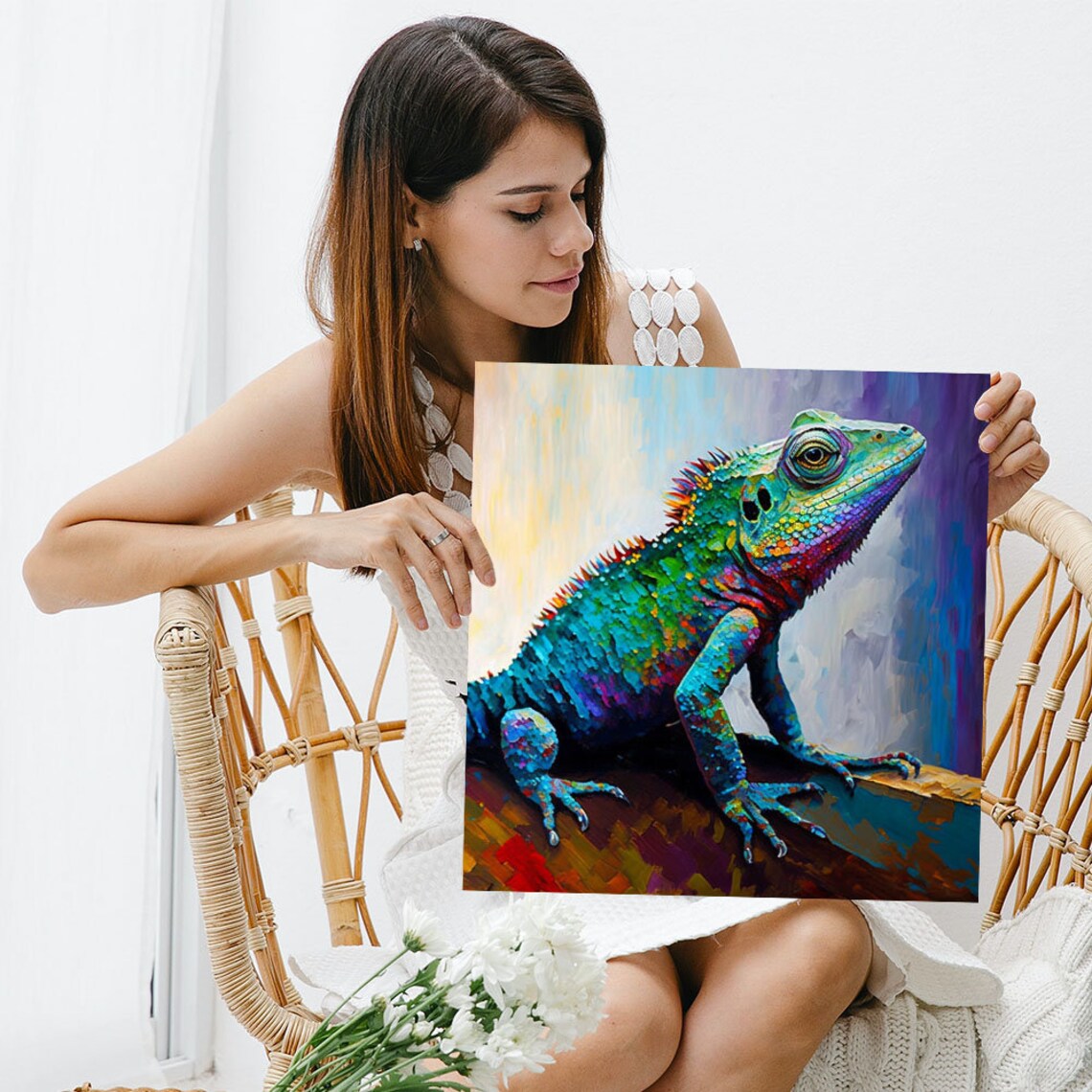 Bearded Dragon Modern Animal Decor Art Print - Image 3
